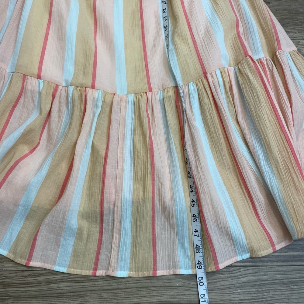 Z Supply Pastel Crinkle Gauze Smocked Upper Midi Maxi Sun Dress - Picture 11 of 14